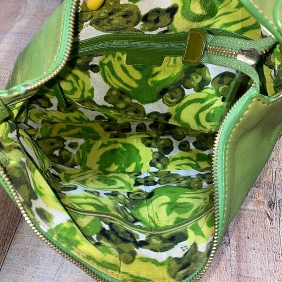 Kate spade green leather shoulder bag - Picture 7 of 12